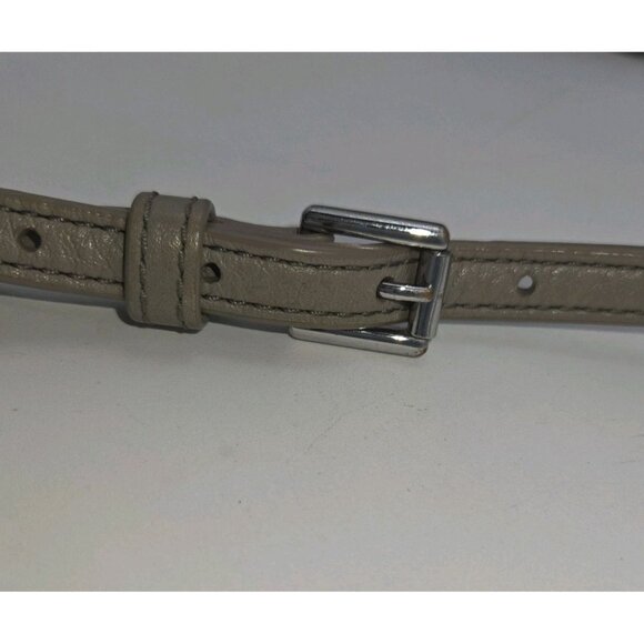 Tory Burch Britten Leather Combo Crossbody Handbag Gray Britain Britton Chain C - Picture 6 of 16